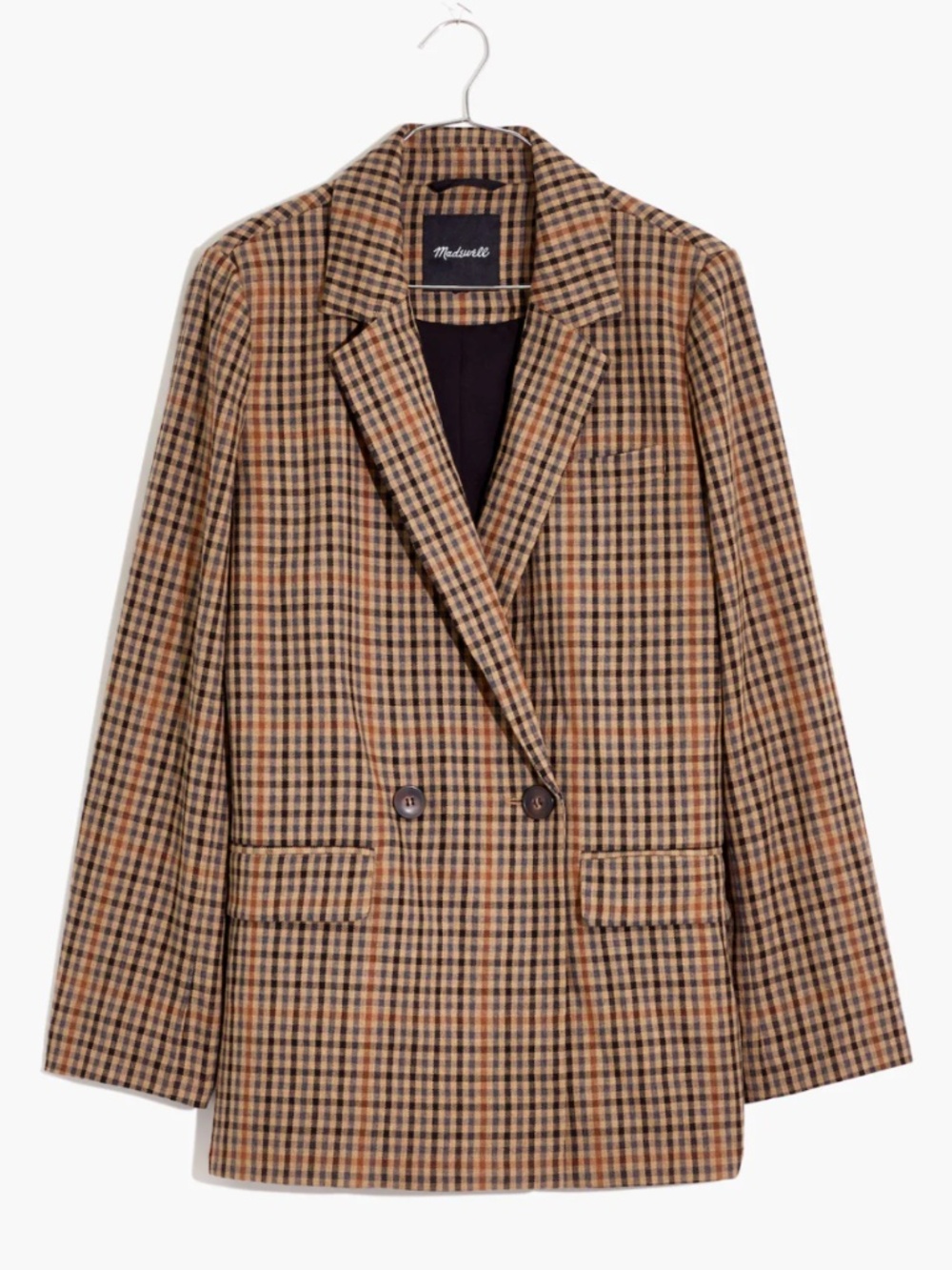 Madewell Dorset Blazer Coster Plaid Small
